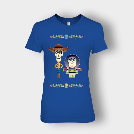 Coco-x-Toy-Story-Disney-Inspired-Ladies-T-Shirt-Royal
