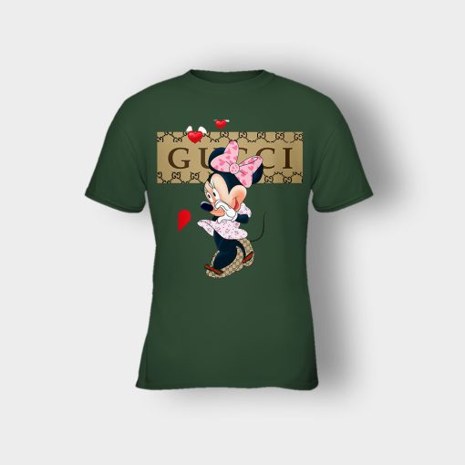 Couple-Gucci-Minnie-Kids-T-Shirt-Forest