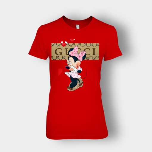 Couple-Gucci-Minnie-Ladies-T-Shirt-Red