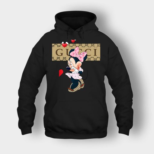 Couple-Gucci-Minnie-Unisex-Hoodie-Black