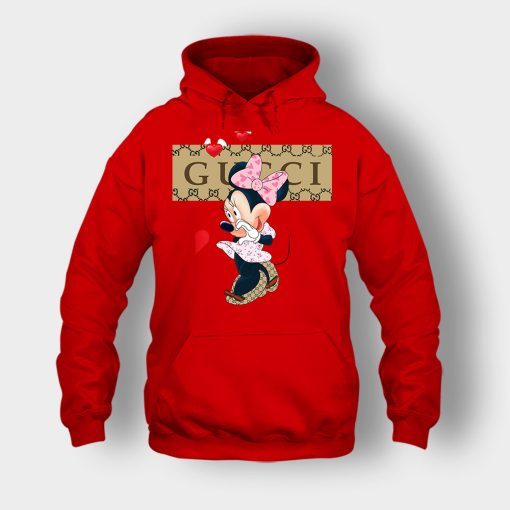 Couple-Gucci-Minnie-Unisex-Hoodie-Red