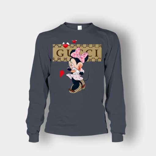 Couple-Gucci-Minnie-Unisex-Long-Sleeve-Dark-Heather