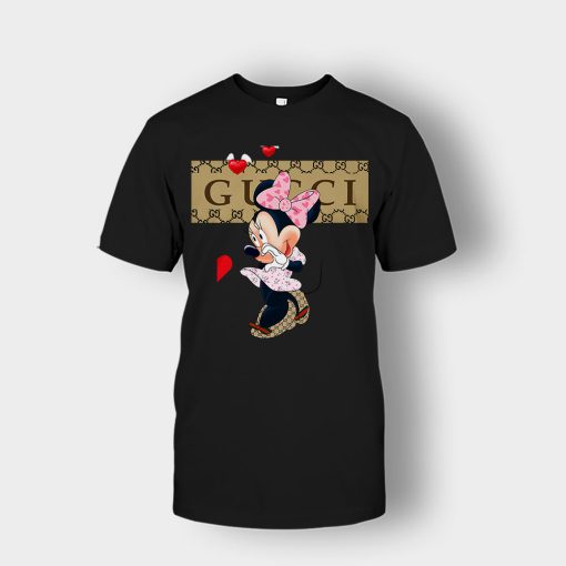 Couple-Gucci-Minnie-Unisex-T-Shirt-Black