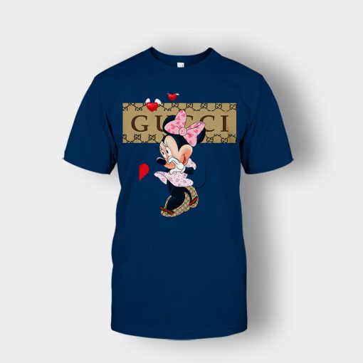 Couple-Gucci-Minnie-Unisex-T-Shirt-Navy