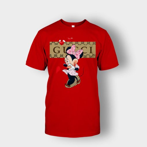 Couple-Gucci-Minnie-Unisex-T-Shirt-Red