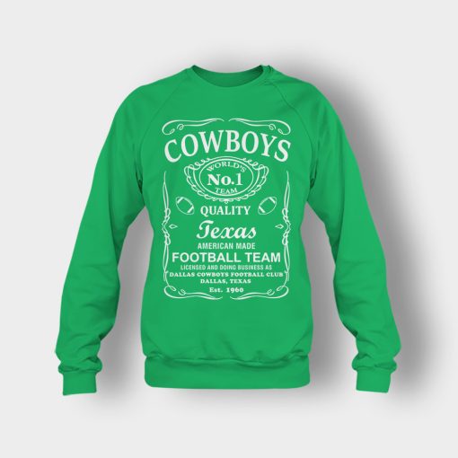 Cowboys-Dallas-Whiskey-Graphic-DAL-Cotton-JD-Whisky-1960-Crewneck-Sweatshirt-Irish-Green