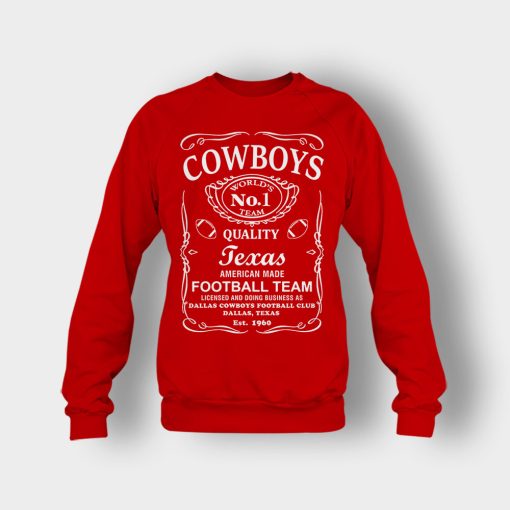Cowboys-Dallas-Whiskey-Graphic-DAL-Cotton-JD-Whisky-1960-Crewneck-Sweatshirt-Red
