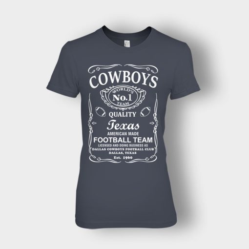 Cowboys-Dallas-Whiskey-Graphic-DAL-Cotton-JD-Whisky-1960-Ladies-T-Shirt-Dark-Heather