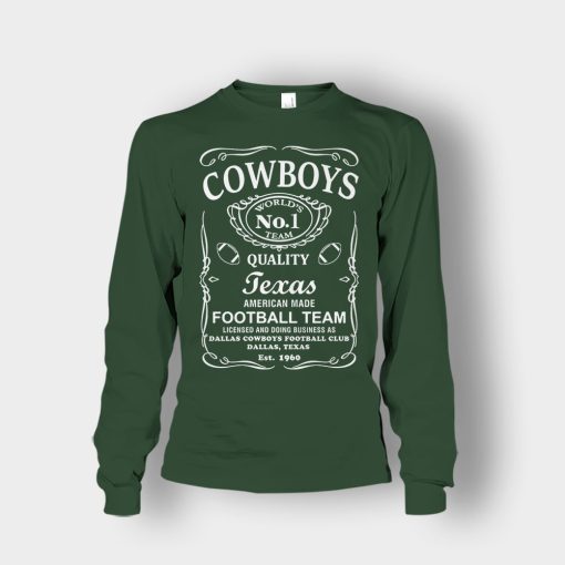 Cowboys-Dallas-Whiskey-Graphic-DAL-Cotton-JD-Whisky-1960-Unisex-Long-Sleeve-Forest