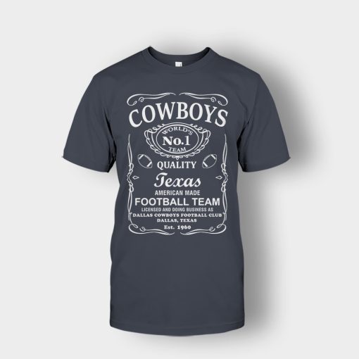 Cowboys-Dallas-Whiskey-Graphic-DAL-Cotton-JD-Whisky-1960-Unisex-T-Shirt-Dark-Heather