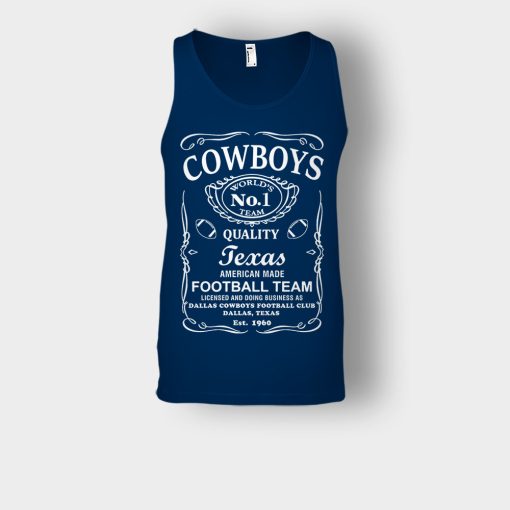 Cowboys-Dallas-Whiskey-Graphic-DAL-Cotton-JD-Whisky-1960-Unisex-Tank-Top-Navy