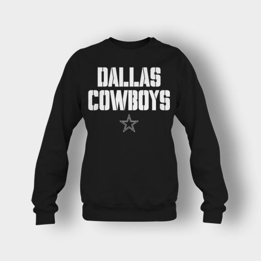 DALLAS-COWBOYS-Authentic-Apparel-NWT-NFL-Crewneck-Sweatshirt-Black