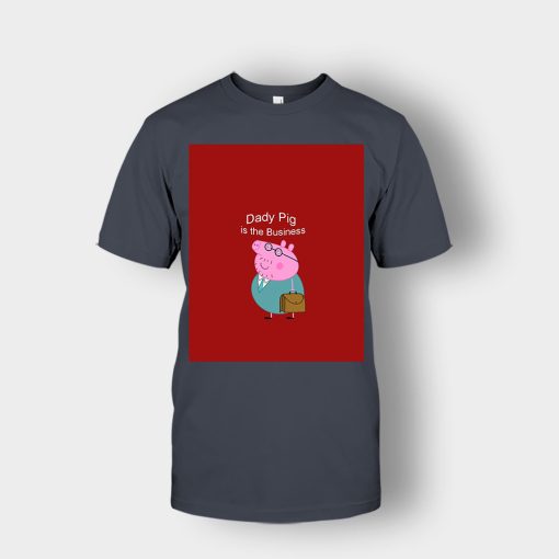 Daddy-Pig-Peppa-Pig-Graphic-Unisex-T-Shirt-Dark-Heather