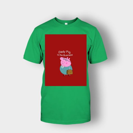 Daddy-Pig-Peppa-Pig-Graphic-Unisex-T-Shirt-Irish-Green