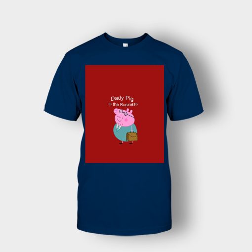 Daddy-Pig-Peppa-Pig-Graphic-Unisex-T-Shirt-Navy