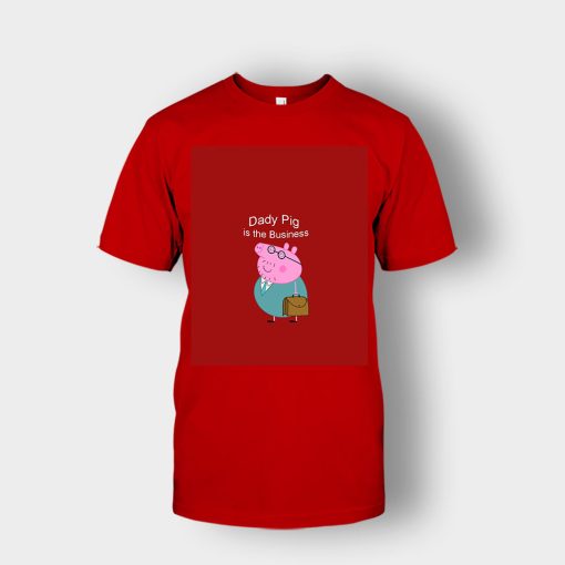 Daddy-Pig-Peppa-Pig-Graphic-Unisex-T-Shirt-Red