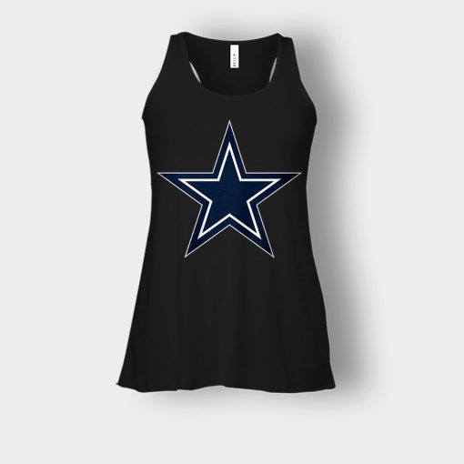 Dallas-Cowboys-Logo-Bella-Womens-Flowy-Tank-Black