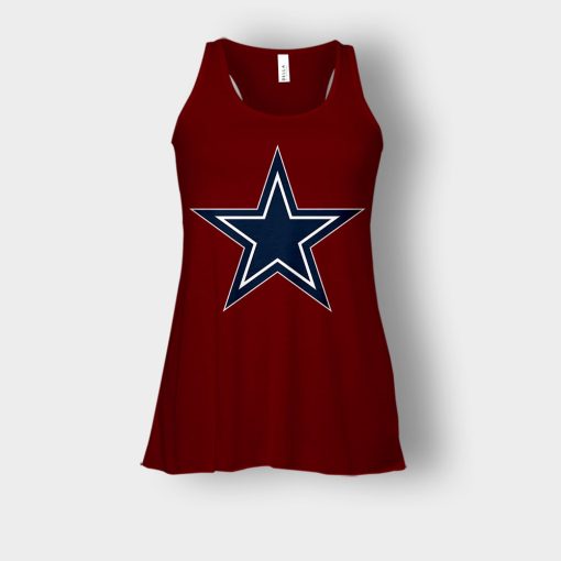 Dallas-Cowboys-Logo-Bella-Womens-Flowy-Tank-Maroon
