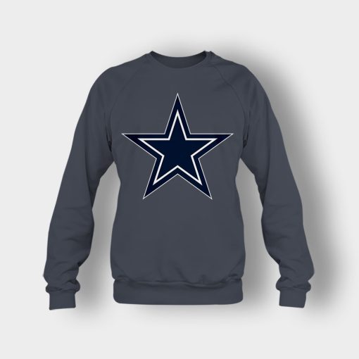 Dallas-Cowboys-Logo-Crewneck-Sweatshirt-Dark-Heather
