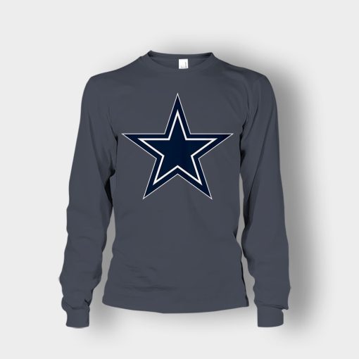 Dallas-Cowboys-Logo-Unisex-Long-Sleeve-Dark-Heather