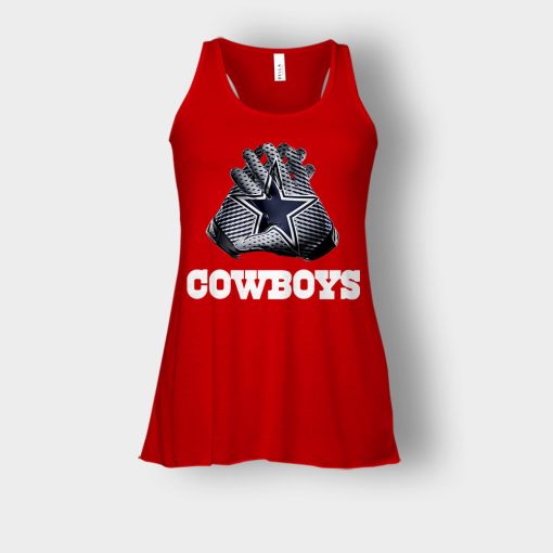 Dallas-Cowboys-NFL-Gloves-Design-Bella-Womens-Flowy-Tank-Red