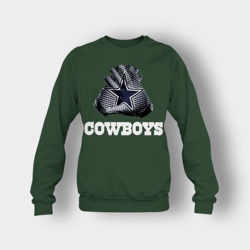 Dallas-Cowboys-NFL-Gloves-Design-Crewneck-Sweatshirt-Forest