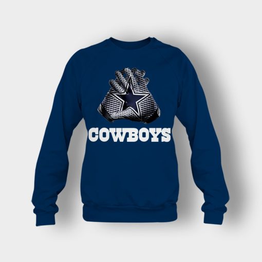 Dallas-Cowboys-NFL-Gloves-Design-Crewneck-Sweatshirt-Navy