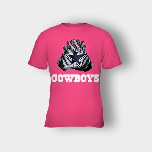Dallas-Cowboys-NFL-Gloves-Design-Kids-T-Shirt-Heliconia