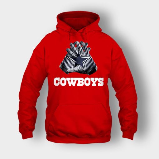 Dallas-Cowboys-NFL-Gloves-Design-Unisex-Hoodie-Red
