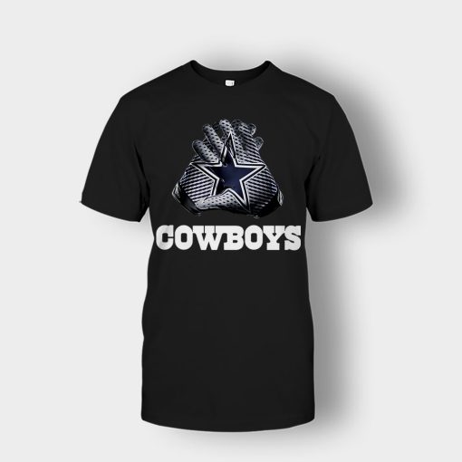 Dallas-Cowboys-NFL-Gloves-Design-Unisex-T-Shirt-Black
