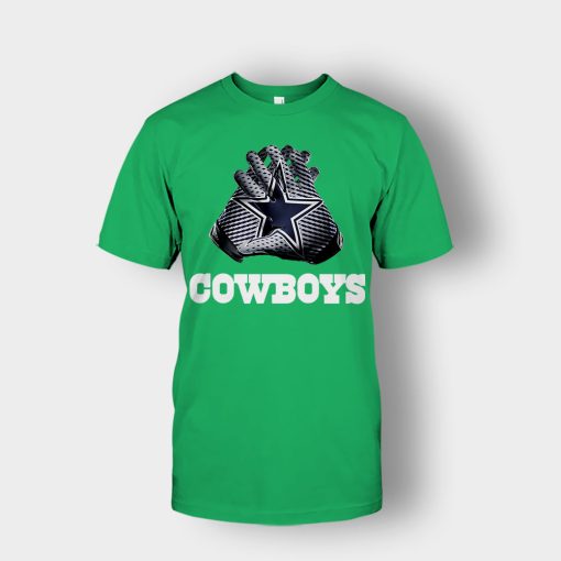 Dallas-Cowboys-NFL-Gloves-Design-Unisex-T-Shirt-Irish-Green