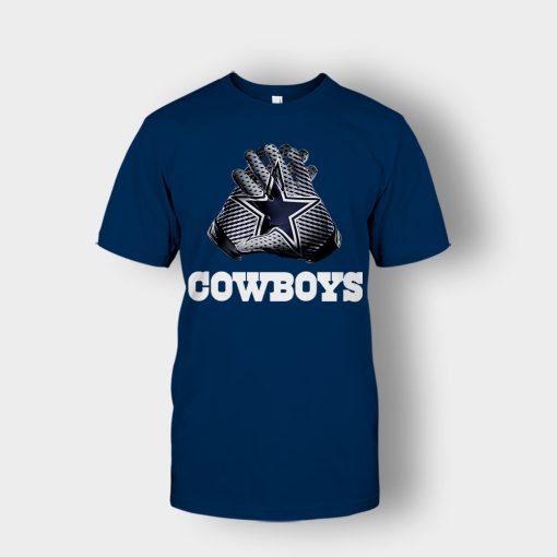 Dallas-Cowboys-NFL-Gloves-Design-Unisex-T-Shirt-Navy