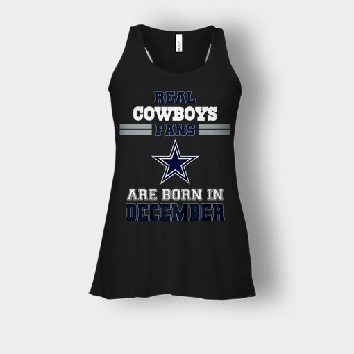 December-Birthday-Dallas-Cowboys-Fan-Bella-Womens-Flowy-Tank-Black