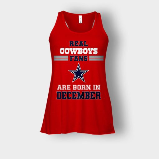 December-Birthday-Dallas-Cowboys-Fan-Bella-Womens-Flowy-Tank-Red