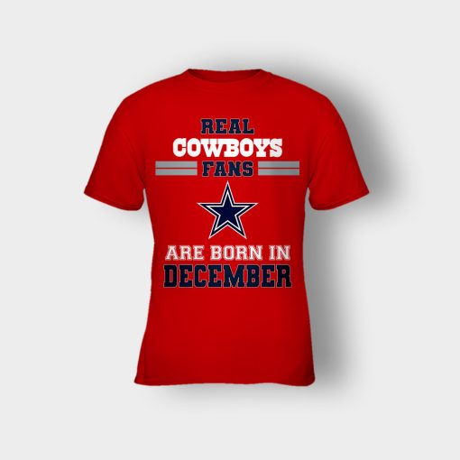 December-Birthday-Dallas-Cowboys-Fan-Kids-T-Shirt-Red