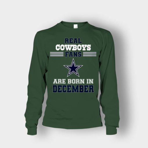 December-Birthday-Dallas-Cowboys-Fan-Unisex-Long-Sleeve-Forest