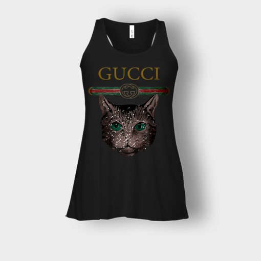 Designer-Inspired-Gucci-Cat-Bella-Womens-Flowy-Tank-Black