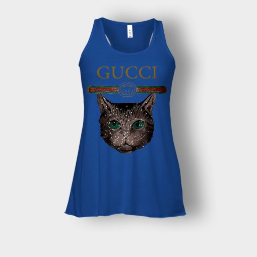 Designer-Inspired-Gucci-Cat-Bella-Womens-Flowy-Tank-Royal