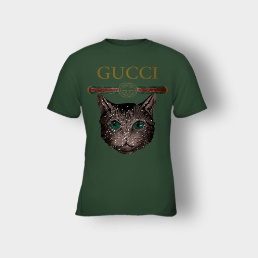 Designer-Inspired-Gucci-Cat-Kids-T-Shirt-Forest