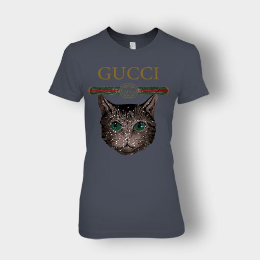 Designer-Inspired-Gucci-Cat-Ladies-T-Shirt-Dark-Heather