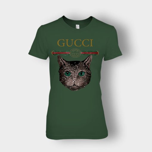 Designer-Inspired-Gucci-Cat-Ladies-T-Shirt-Forest