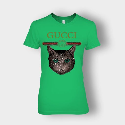 Designer-Inspired-Gucci-Cat-Ladies-T-Shirt-Irish-Green