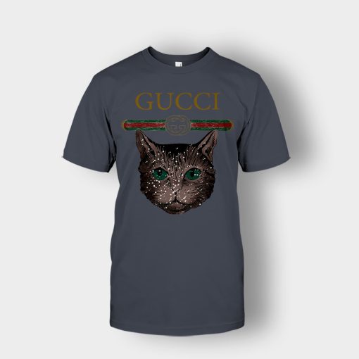 Designer-Inspired-Gucci-Cat-Unisex-T-Shirt-Dark-Heather
