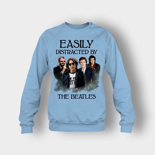 Easily-Distracted-by-The-Beatles-Crewneck-Sweatshirt-Light-Blue