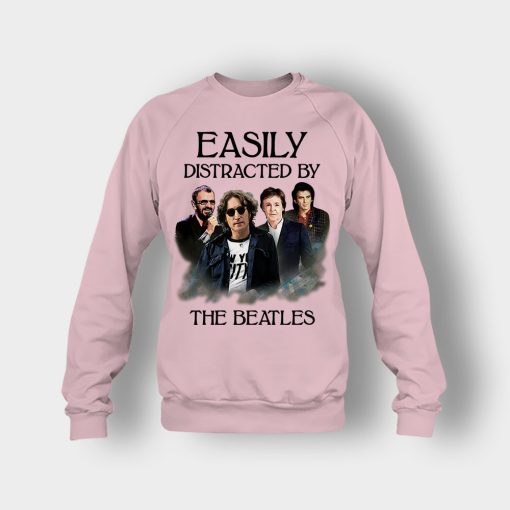 Easily-Distracted-by-The-Beatles-Crewneck-Sweatshirt-Light-Pink
