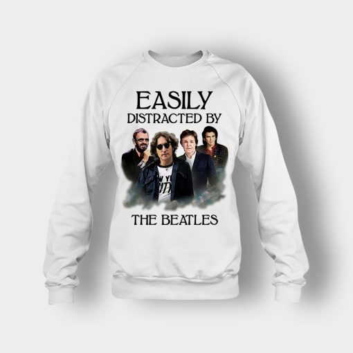 Easily-Distracted-by-The-Beatles-Crewneck-Sweatshirt-White