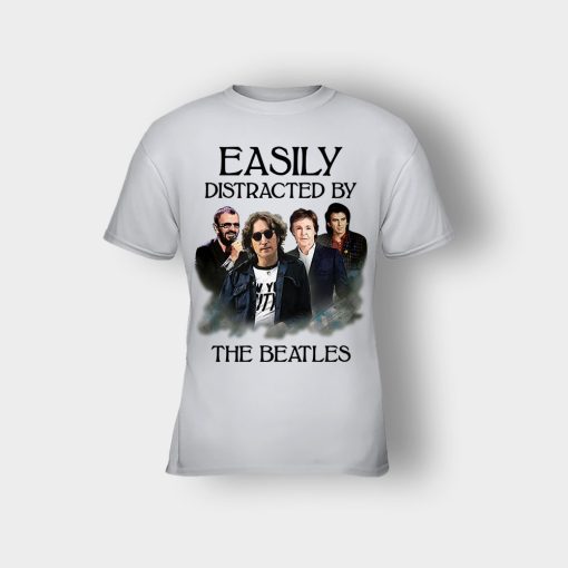 Easily-Distracted-by-The-Beatles-Kids-T-Shirt-Ash