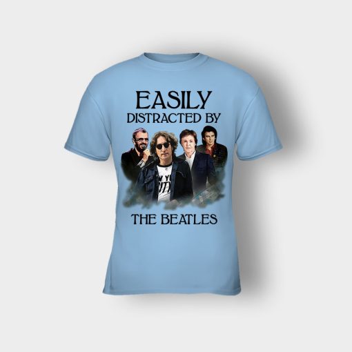 Easily-Distracted-by-The-Beatles-Kids-T-Shirt-Light-Blue