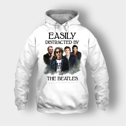 Easily-Distracted-by-The-Beatles-Unisex-Hoodie-White