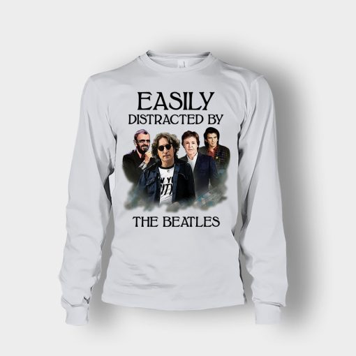 Easily-Distracted-by-The-Beatles-Unisex-Long-Sleeve-Ash